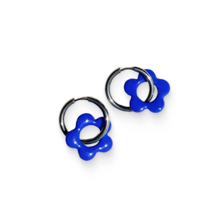 Kolczyki Cobalt Flower